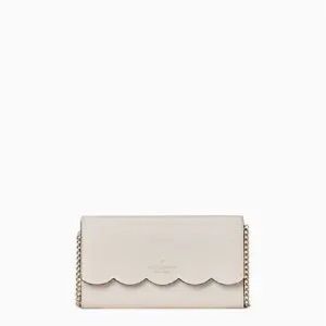 Kate Spade Gemma Wallet on a Chain parchment